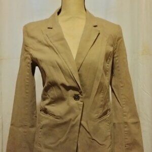 Tan hip length Mossimo jacket